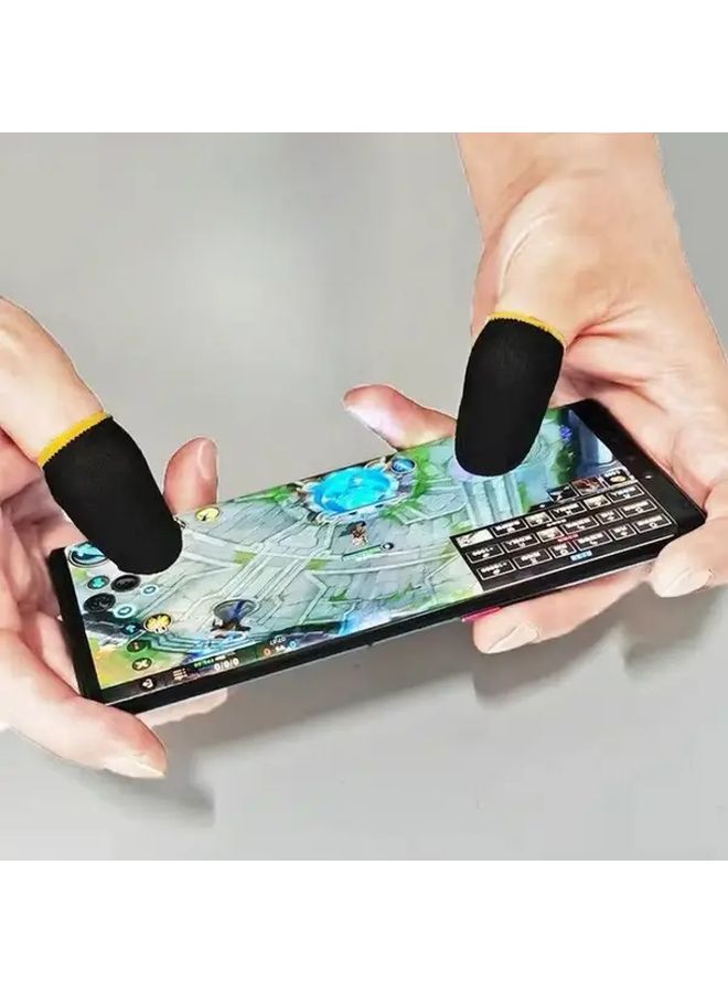Blue Edge Gaming Finger Sleeves 5 Pieces Non Slip Precision Grip for Smartphones Tablets PC Mobile Console Gamers - Image 1