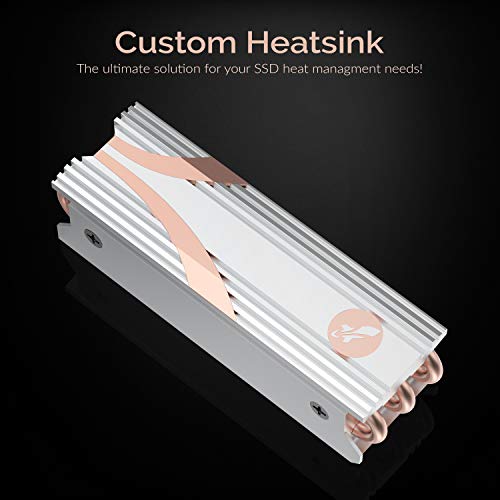 SABRENT M.2 2280 SSD Rocket Heatsink in Silver (SB-HTSS) - Image 2