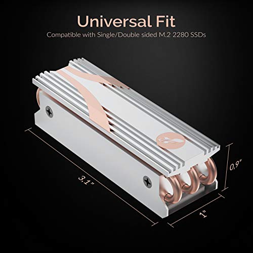SABRENT M.2 2280 SSD Rocket Heatsink in Silver (SB-HTSS) - Image 5