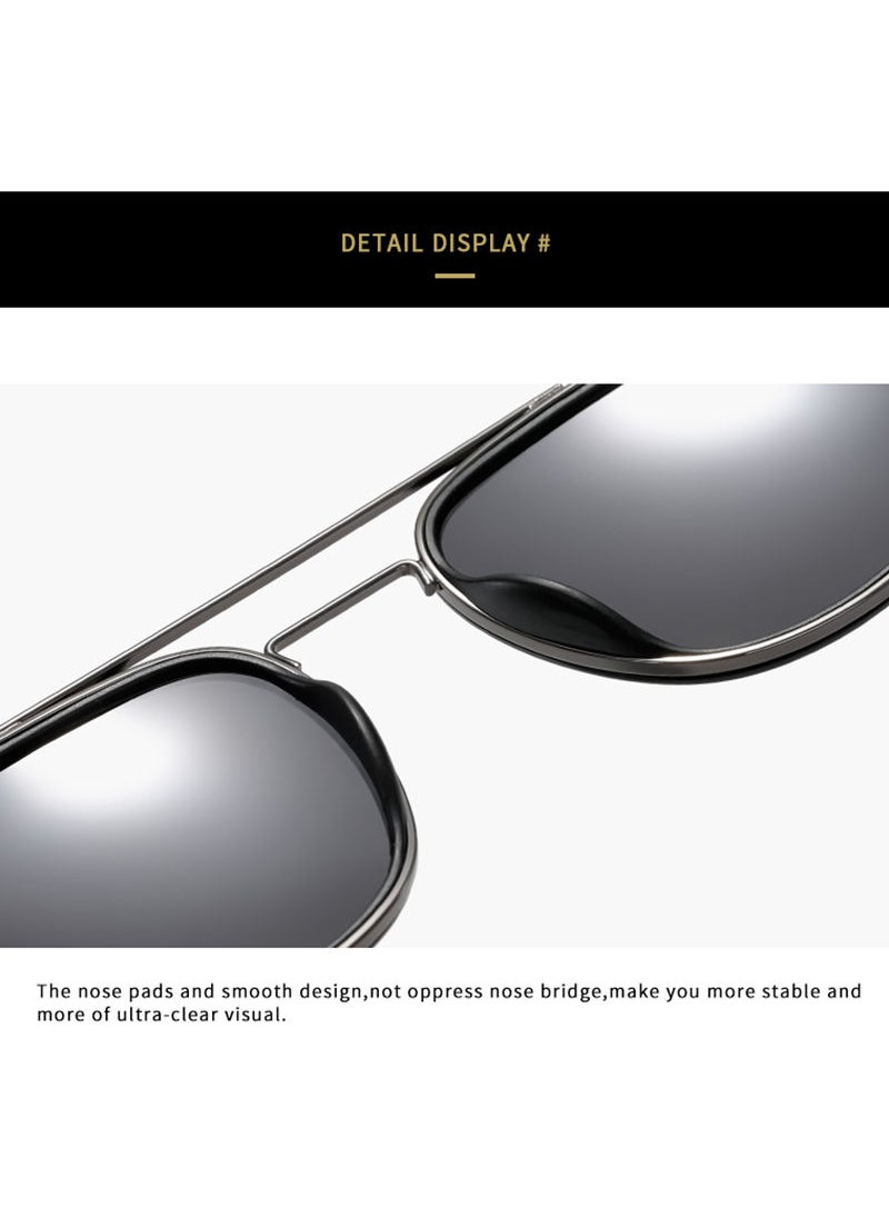 Sharpdo - TR Polarized Men's Aviator Sunglasses - Image 1
