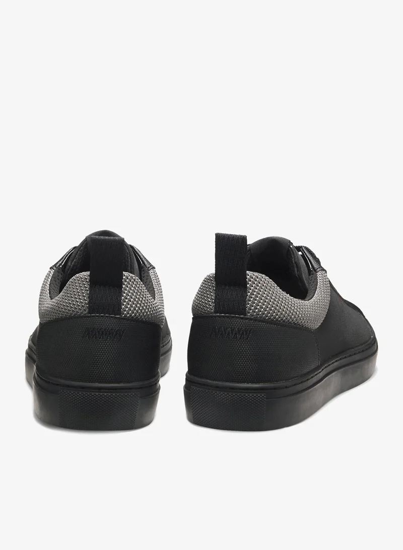 HUGO Faux-nubuck trainers with mesh collar