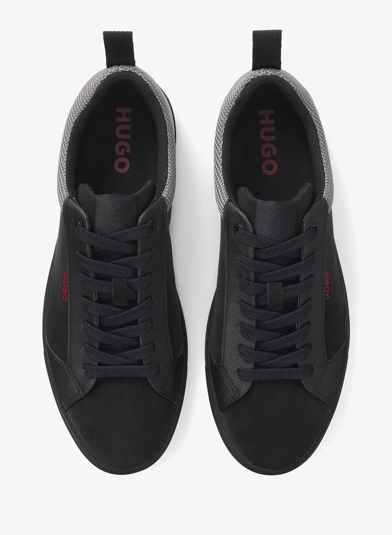 HUGO  Faux-nubuck trainers with mesh collar for Men | Best Price UAE