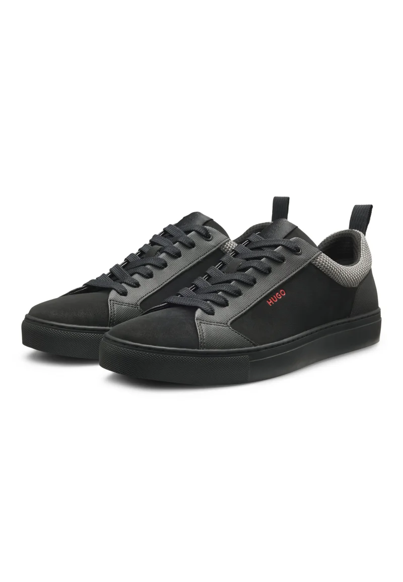 HUGO Faux-nubuck trainers with mesh collar