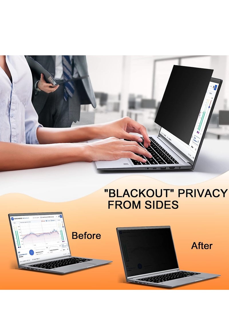 13.3 Inch 16:9 Laptop Privacy Screen Protector Filter Magnetic Installation Bubble-Free Compatible with HP/Dell/Acer/Samsung/Lenovo/Asus/Toshiba - Image 5