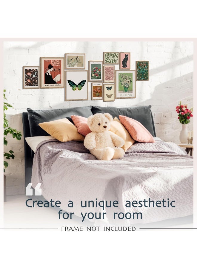 97 Decor ديكور انتقائي - ديكور ماكسيماليست، ديكور منزلي انتقائي ملون، ديكور حائط انتقائي، مجموعة مطبوعات فنية حائطية انتقائية لغرفة النوم، لوحة متحف الفن المعاصر الياباني (بدون إطار) - Image 3
