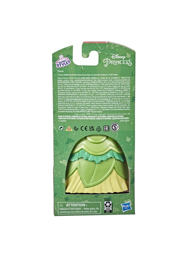 Disney Princess - Secret Styles Fashion Surprise Tiana Mini Doll Playset With Extra Clothes And Accessories Toy For Girls 4 And Up - Image 1