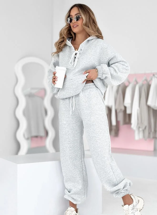 Take Two Women Solid Hoodie and Joggers Co-Ords