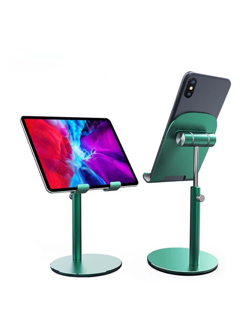 Captaintech Adjustable Cell Phone Stand, Aluminum Telescopic iPad Tablet Stand Holder for Desk Angle Height Adjustable Phone Stand, Compatible - Image 1