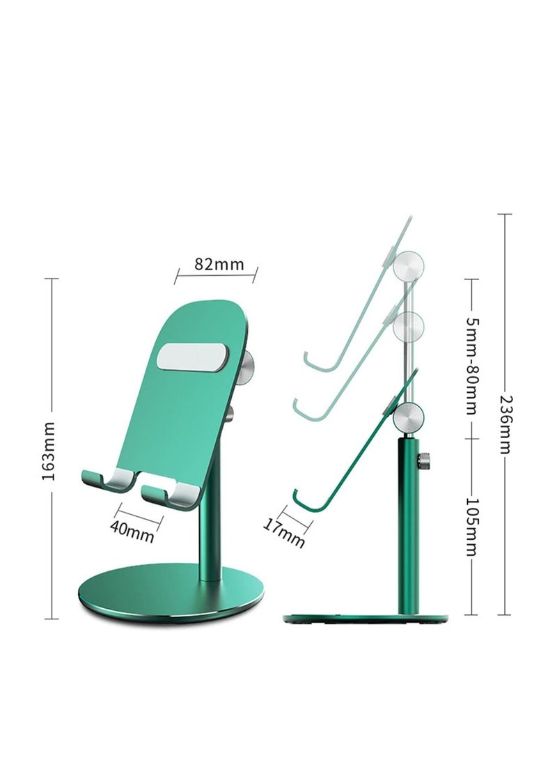 Captaintech Adjustable Cell Phone Stand, Aluminum Telescopic iPad Tablet Stand Holder for Desk Angle Height Adjustable Phone Stand, Compatible - Image 5