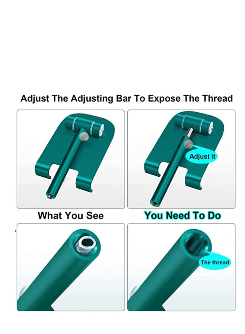 Captaintech Adjustable Cell Phone Stand, Aluminum Telescopic iPad Tablet Stand Holder for Desk Angle Height Adjustable Phone Stand, Compatible - Image 3