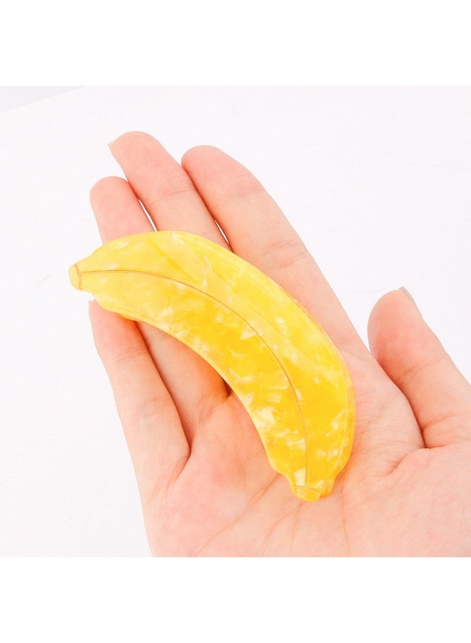 Vovii Banana Claw Clips, Stylish Women's Fruit Claw Clip for Thick Hair Small Claw Clips for Women Fashionable Hair Accessory deal for Girls - Image 2