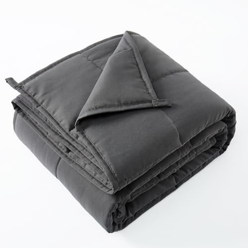 HOSUKKO Weighted Blanket - Weighted Blanket 5 lbs Grey Heavy Blanket - Breathable Blanket(36 * 48 inches, 5 lbs) - Image 1