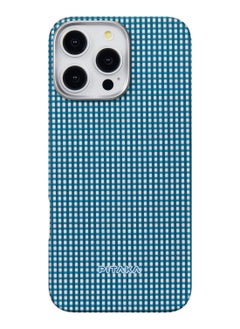 PITAKA iPhone 16 Pro Max Ultra Slim Case / MagSafe Compatible / 3D Grip Textured / Raised Camera Lip / Drop and Damage Protection - Ocean Blue  - Image 3