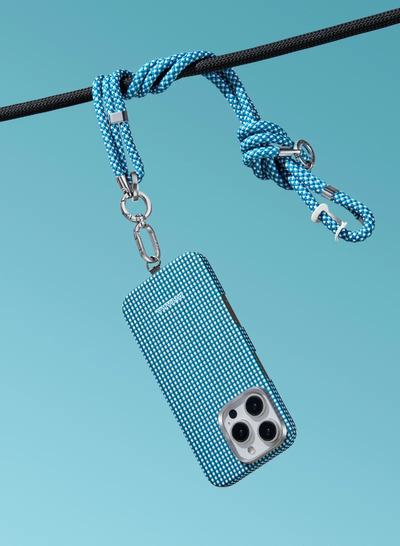 PITAKA iPhone 16 Pro Max Ultra Slim Case / MagSafe Compatible / 3D Grip Textured / Raised Camera Lip / Drop and Damage Protection - Ocean Blue