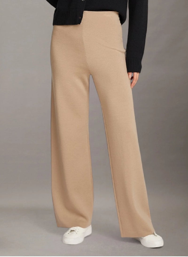 كالفن كلاين بنطال رياضي خفيف بقصة مستقيمة من مزيج الصوف - Image 1