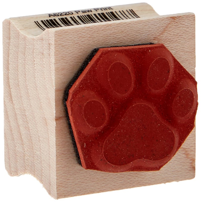 Hero Arts A6220 Wood Stamps, Paw Print - Image 2