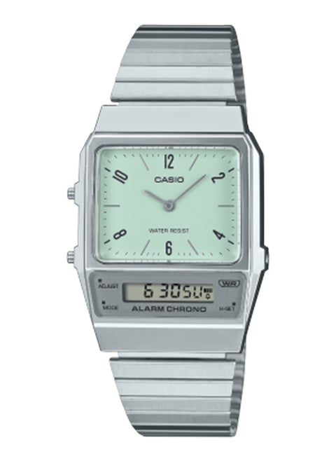Men's Analog+Digital Square Shape Resin Wrist Watch - AQ-800E-3ADF - 32.1 Mm
