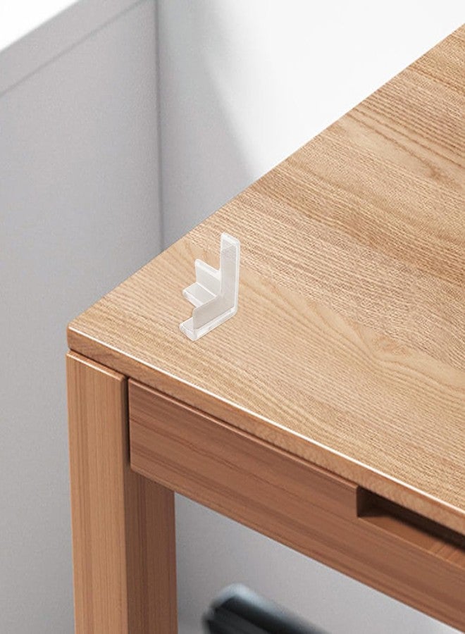 CORHAD 4Pcs Clear Corner Guards Proofing Furniture Edge Protectors for Tables Desks Transparent Safety Bumpers to Prevent Injuries Invisible Cushioning for - Image 3
