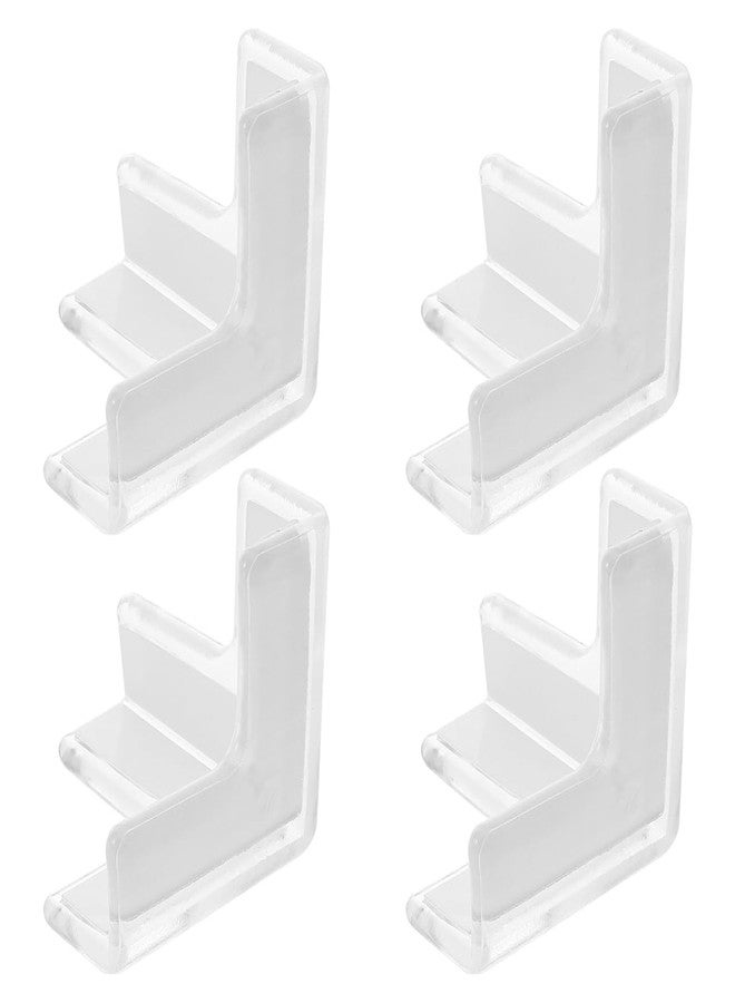 CORHAD 4Pcs Clear Corner Guards Proofing Furniture Edge Protectors for Tables Desks Transparent Safety Bumpers to Prevent Injuries Invisible Cushioning for - Image 1