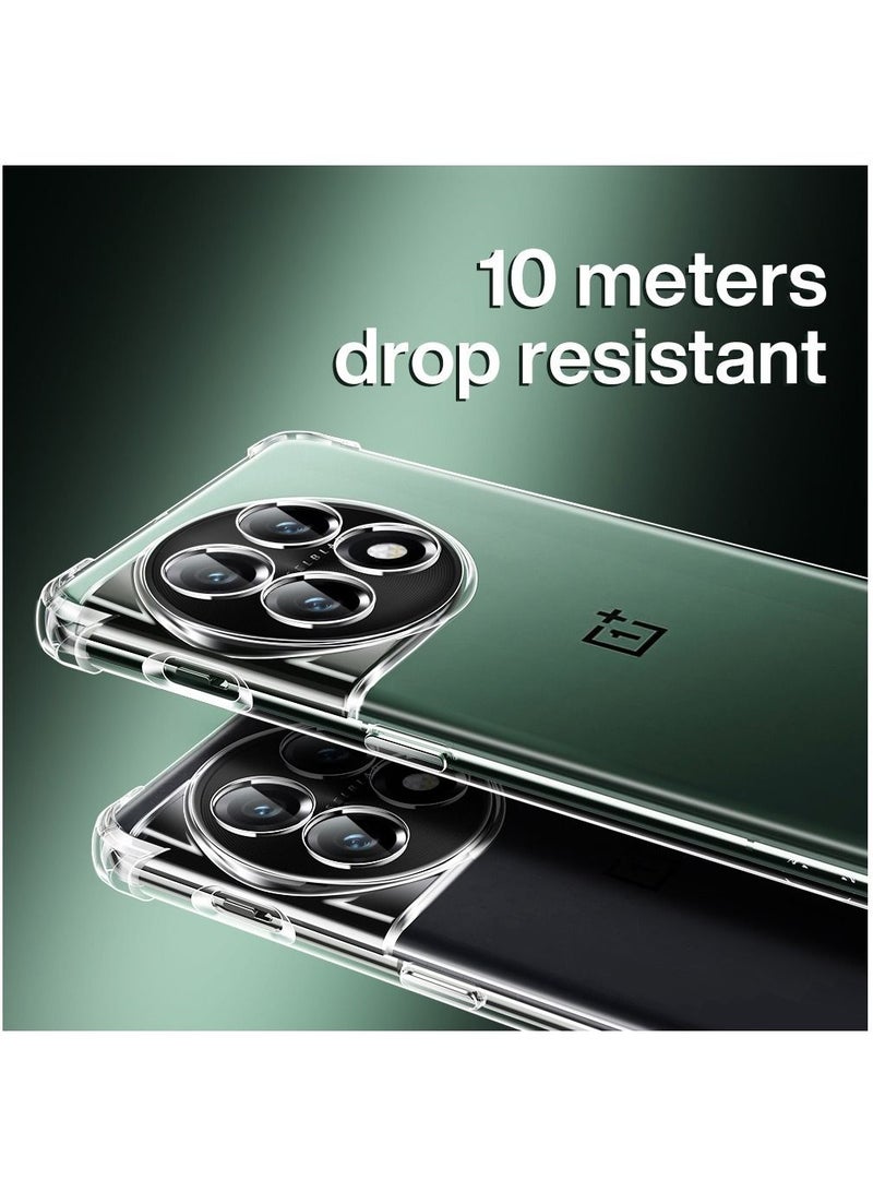 BORTONY Oneplus 11 Case Clear with 2pcs Screen Protector Reinforced Corners TPU Shock-Absorption Flexible Cell Phone Cover for Oneplus 11 5G (Clear) - Image 5