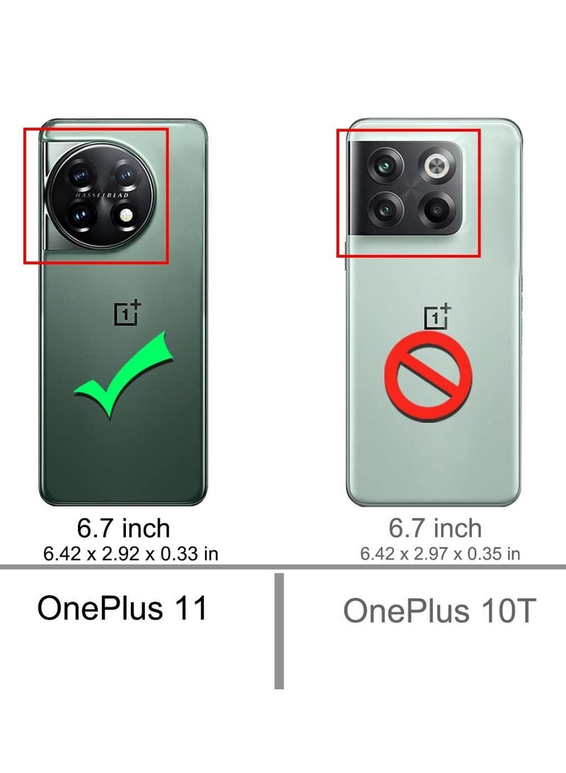 BORTONY Oneplus 11 Case Clear with 2pcs Screen Protector Reinforced Corners TPU Shock-Absorption Flexible Cell Phone Cover for Oneplus 11 5G (Clear) - Image 2