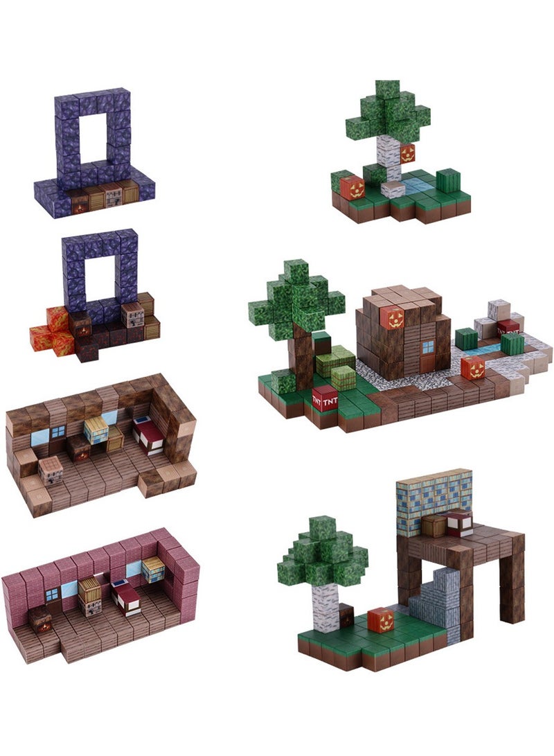 AirYoung Game Magnetic Building Blocks , Children's Educational Game Accessories, Miniature World Building Toys Cube Construction 25MM Super Large Size, Puzzle Building Block Family Parent-child Game - Image 2