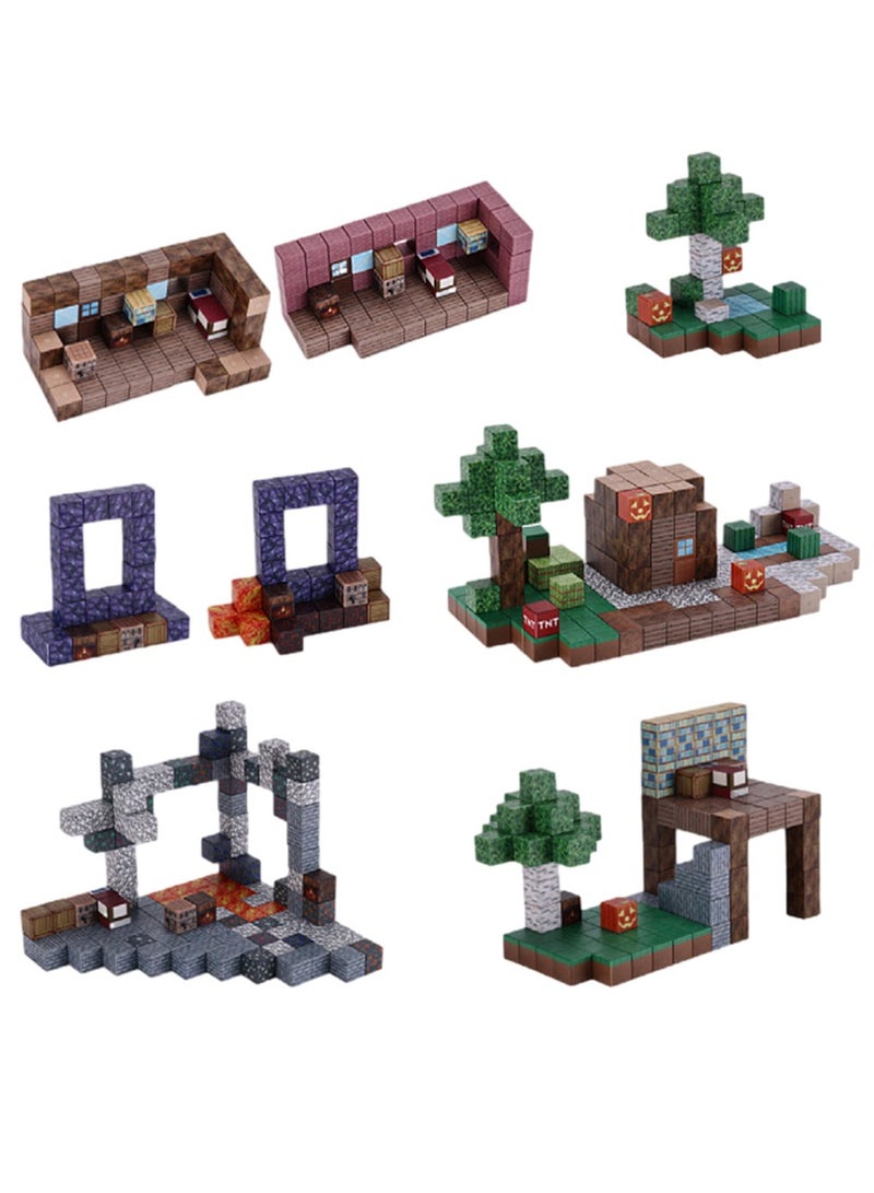 AirYoung Game Magnetic Building Blocks , Children's Educational Game Accessories, Miniature World Building Toys Cube Construction 25MM Super Large Size, Puzzle Building Block Family Parent-child Game - Image 3