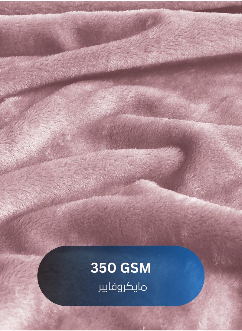 Master Home Textile - Lightweight Velvet Blanket, Mora Series, 350GSM, Double Size 260 x 240 cm, Extra Soft All Season Fleece Blanket, Bed And Sofa Blanket - Image 1