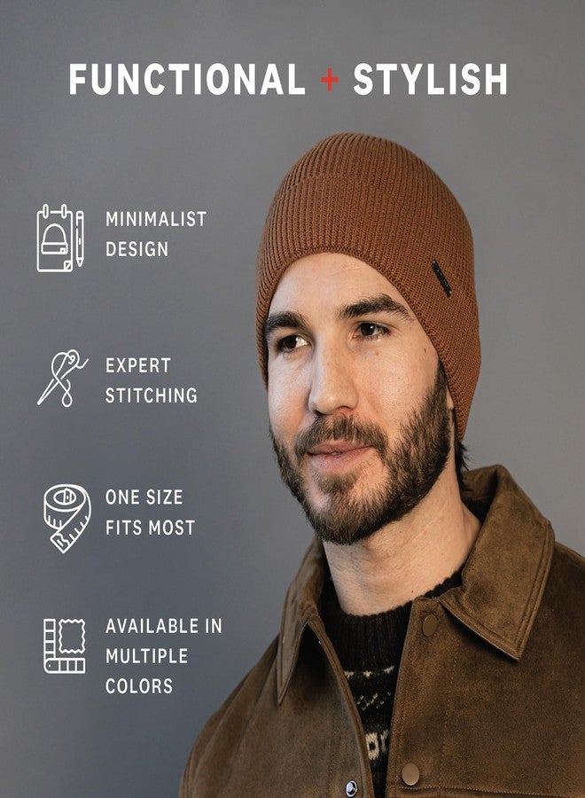 Revony 100% Cotton Men’s Skull Beanie – Soft, Structured, Everyday Comfort Black - Image 5