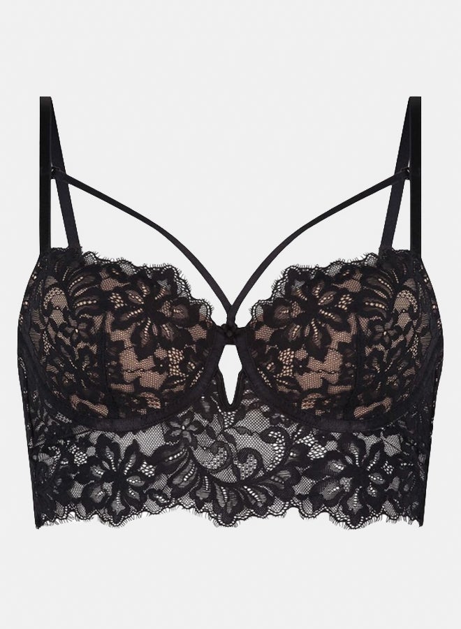 hunkemoller Isabella Padded Underwired Longline Bra  - Image 1