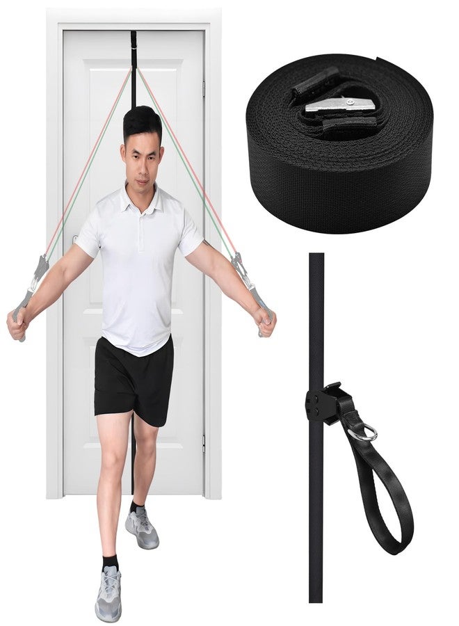 Brebebe Door Anchor Strap for Resistance Bands Exercise, New Upgraded Version Freely Anchor Points for All Exercise Heights, Home Gym Fitness Attachments, Easy to Install, Punch-Free, Nail-Free - Image 1