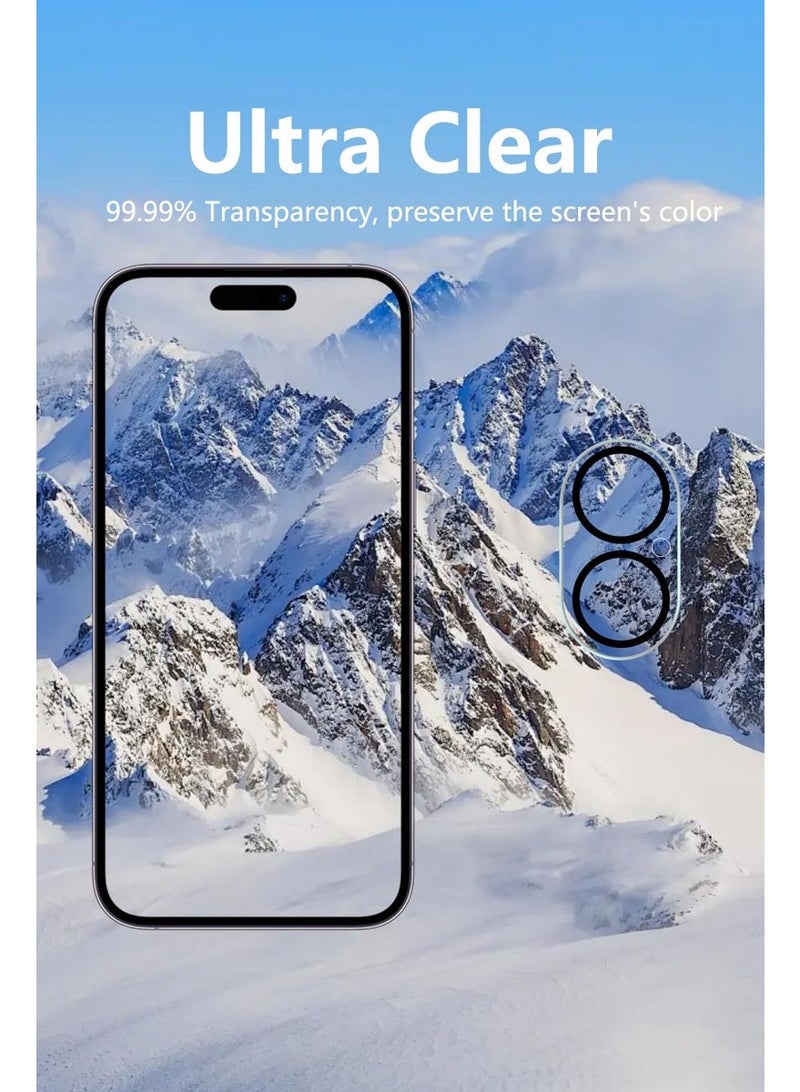 2 in 1 Protection Pack Of Privacy Screen Protector With Camera Protector For Apple iPhone 17 Air, Anti Spy Tempered Glass-HD - Image 5