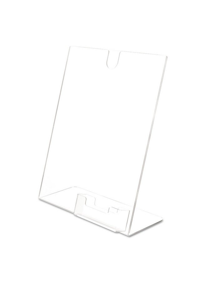 ديفلكتو حامل لافتات مائل من Superior Image مع حامل بطاقة عمل، شفاف، 8-1/2 بوصة × 11 بوصة (590601)  - Image 5