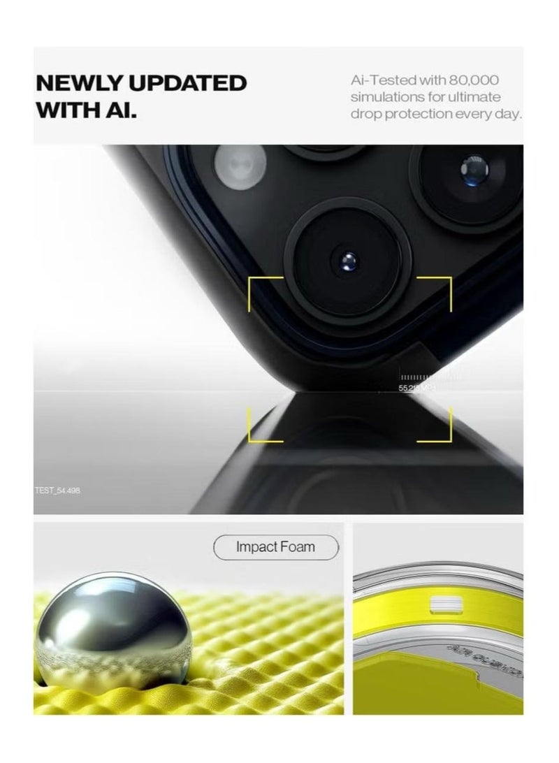 سبايجن جراب Tough Armor T (Ai) MagFit AI لهاتف iPhone 16 PRO [زر التحكم في الكاميرا] MagSafe مع حامل - لوح معدني - Image 3