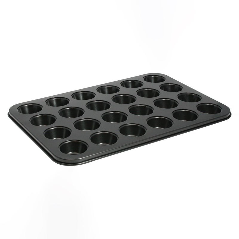 Winco 24-Cup Non-stick Mini-Muffin and Mini-Cupcake Pan, Tin Plated