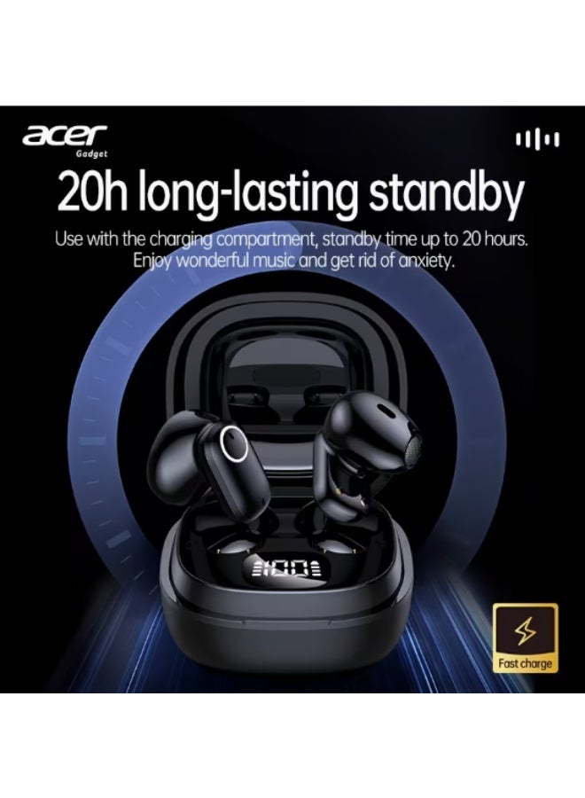Acer OHR501 TWS Wireless Earbuds with Charging Case, Bluetooth V5.4, Black - Image 3