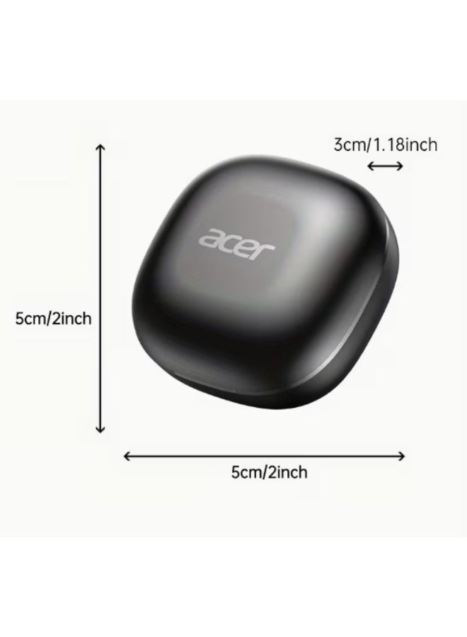 Acer OHR501 TWS Wireless Earbuds with Charging Case, Bluetooth V5.4, Black - Image 4