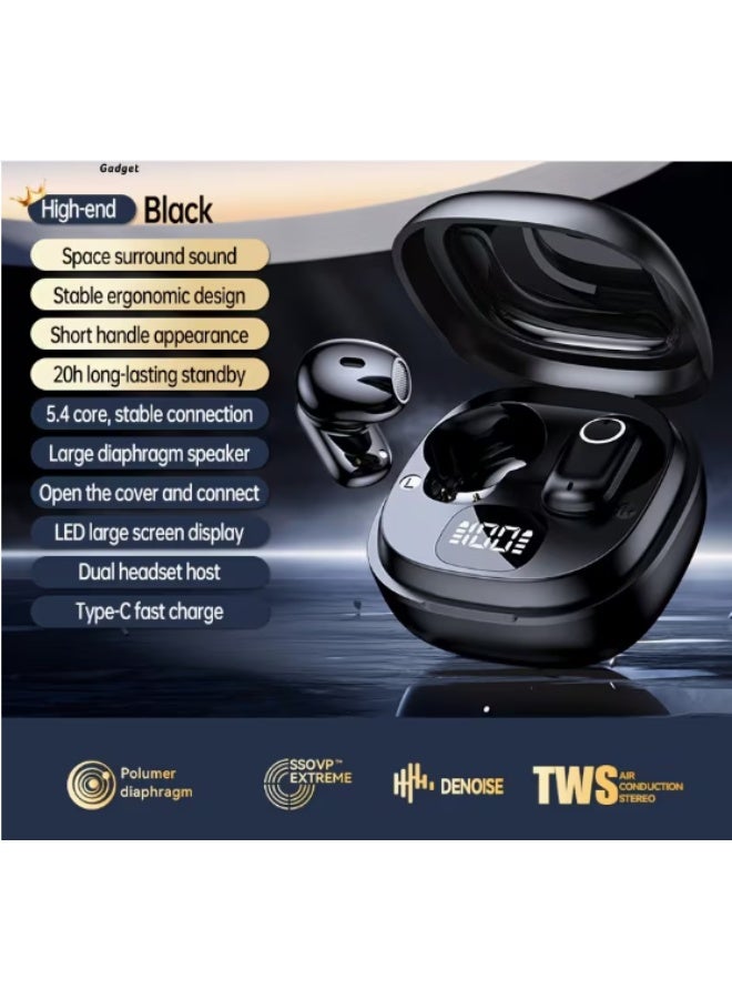 Acer OHR501 TWS Wireless Earbuds with Charging Case, Bluetooth V5.4, Black - Image 1