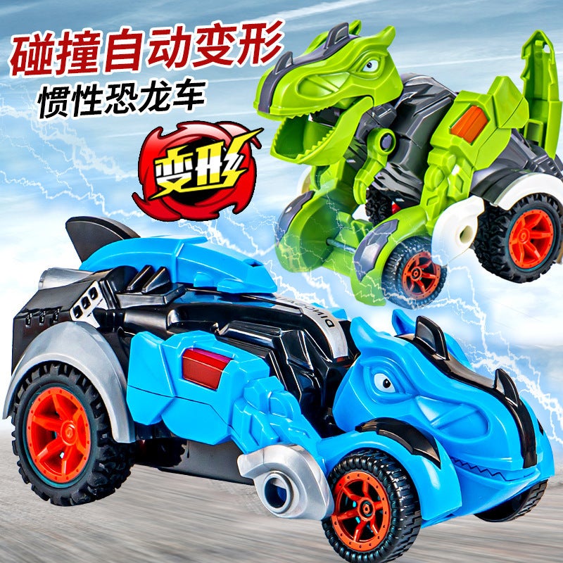 Children'S Inertia Dinosaur Toy Car Tyrannosaurus Rex Impact Deformation Engineering Car Boy Toy Internet Celebrity Stall Products - Image 4
