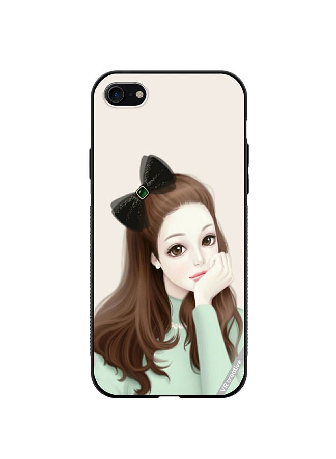 VR CREATIVE Protective Case Cover For Apple iPhone 7/8/SE 2020 Girl With Band Design Multicolour - Image 1