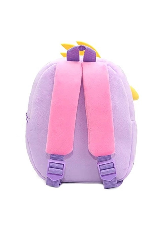 Toddler Backpack for Boys and Girls, Cute Soft Plush Animal Cartoon Mini Backpack Little For Kids 2-6 Years (Owl Purple)  - Image 3