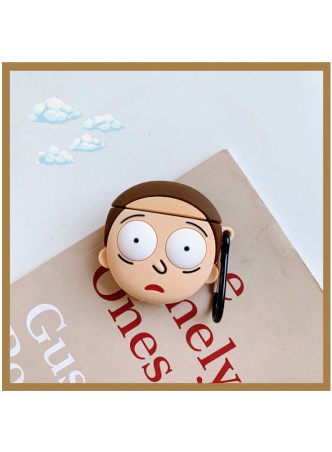 Beauenty Morty Themed Case For Apple AirPods 1/2 Beige/Brown - Image 2