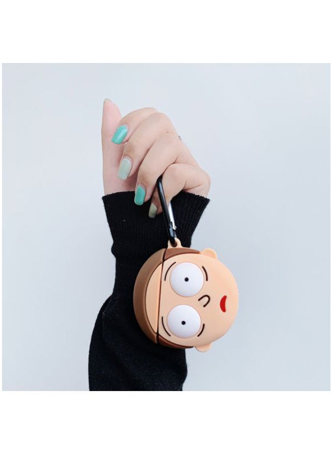 Beauenty Morty Themed Case For Apple AirPods 1/2 Beige/Brown - Image 4