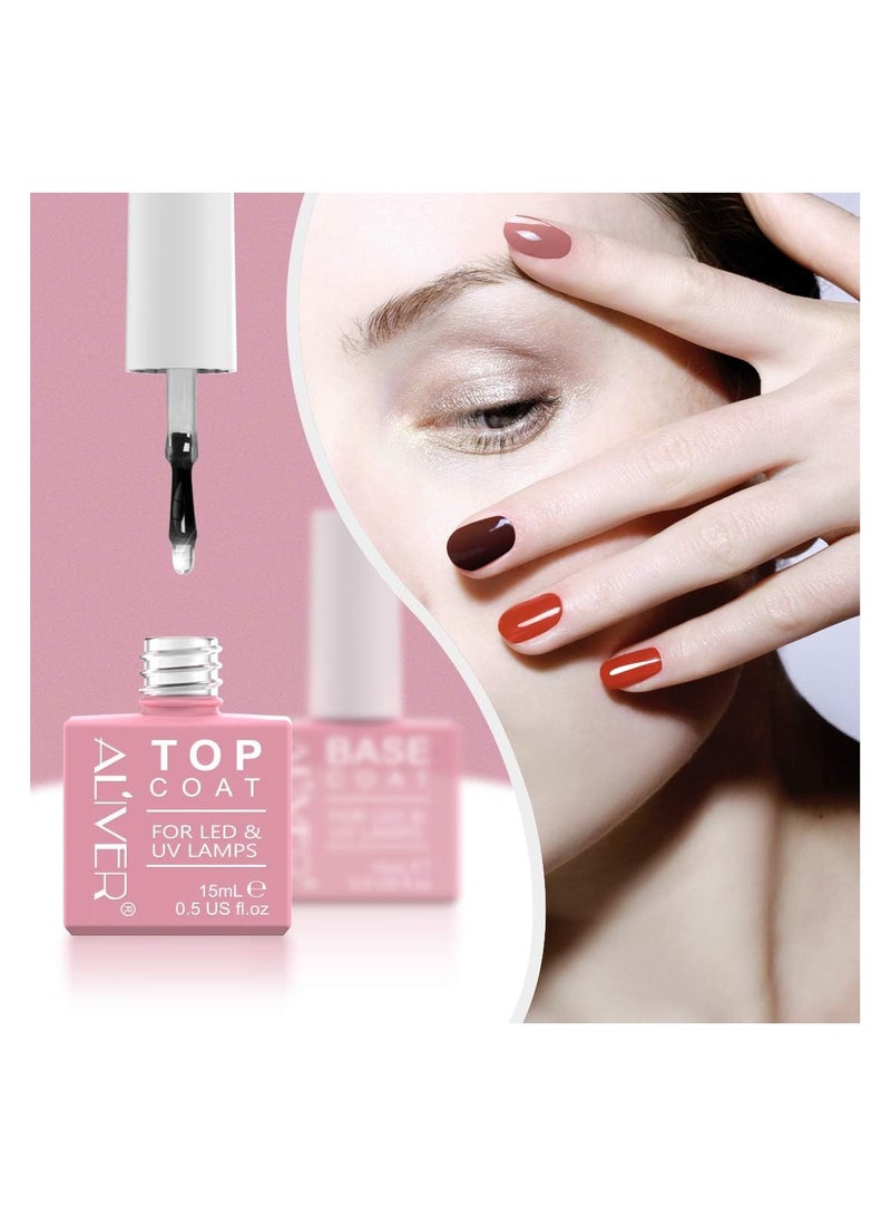 ALIVER Aliver Soak Off Gel Nail Polish Kit + Aliver Nail Polish Gel Remover, Nail Gel Kit for a Longer Wearing, & In 3 mins Quickly Removes Soak-Off Gel Nail Polish  - Image 5
