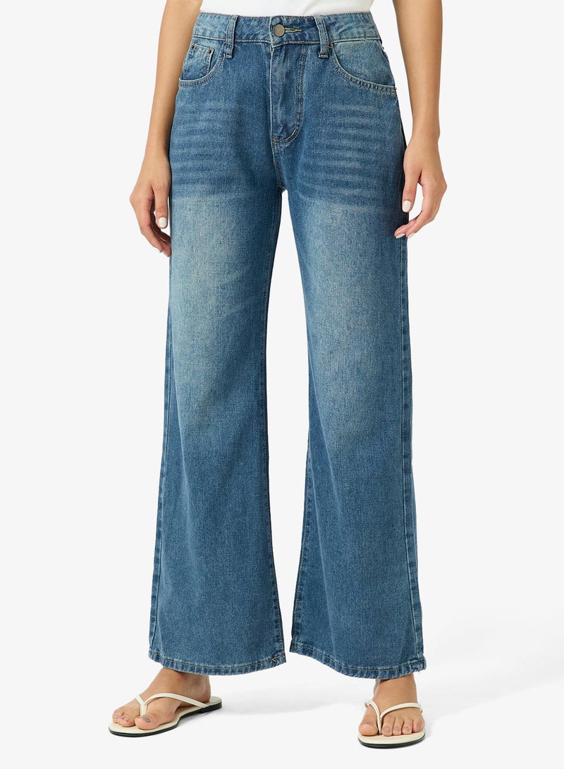 Ginger Low Rise Wide Leg Jeans - Image 2