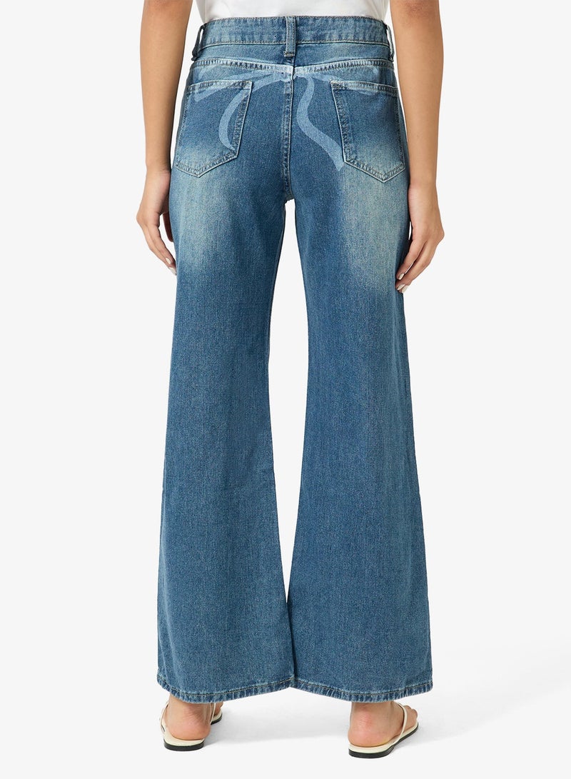 Ginger Low Rise Wide Leg Jeans - Image 3