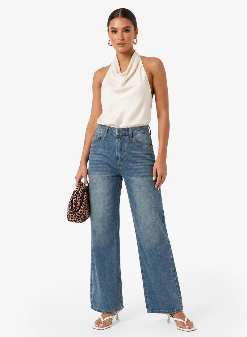 Low Rise Wide Leg Jeans