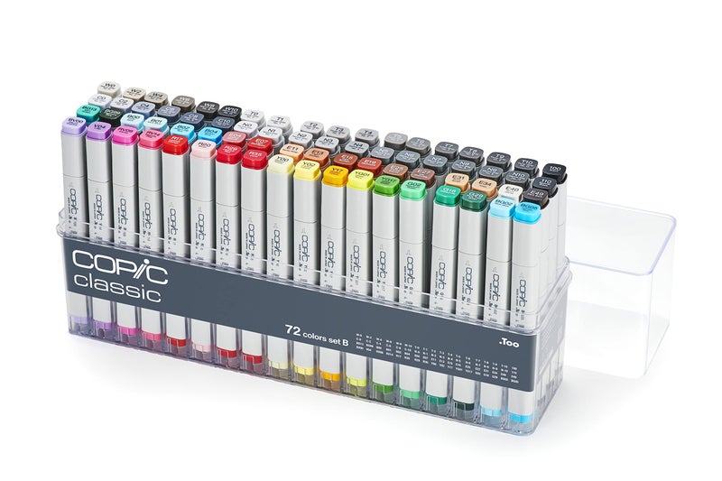 Copic Classic Alcoholbased Markers 72pc Set B New Ver