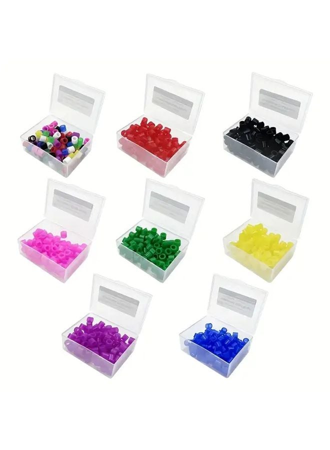 100pcs Mixed Color Plastic Identification Rings Reusable Durable Tool Marking Accessories - Image 4