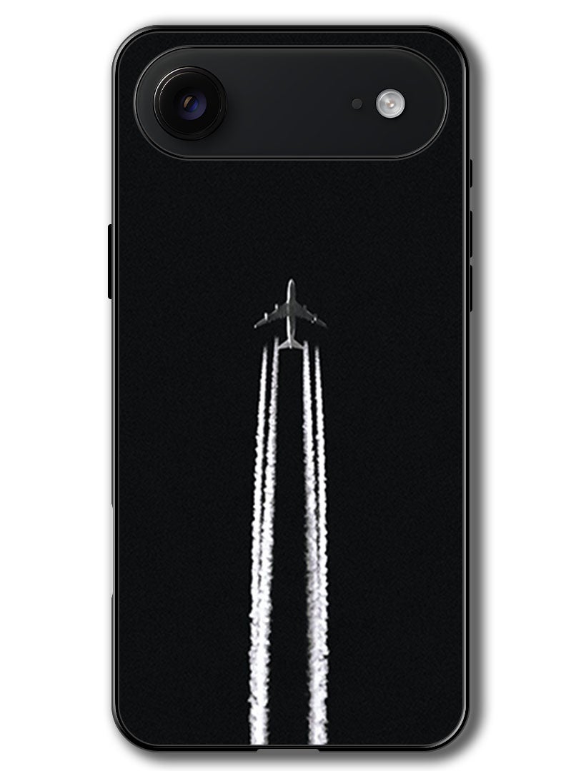 Theodor Case Compatible with Apple iPhone 17 Air 6.5 Inch Protection Shockproof Bumper Cover airplane_track_night - Image 1